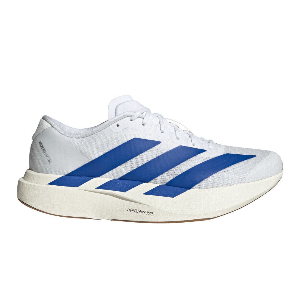 Adidas Women's Adizero EVO SL - Cloud White / Royal Blue / Pure Ruby - Interval Running