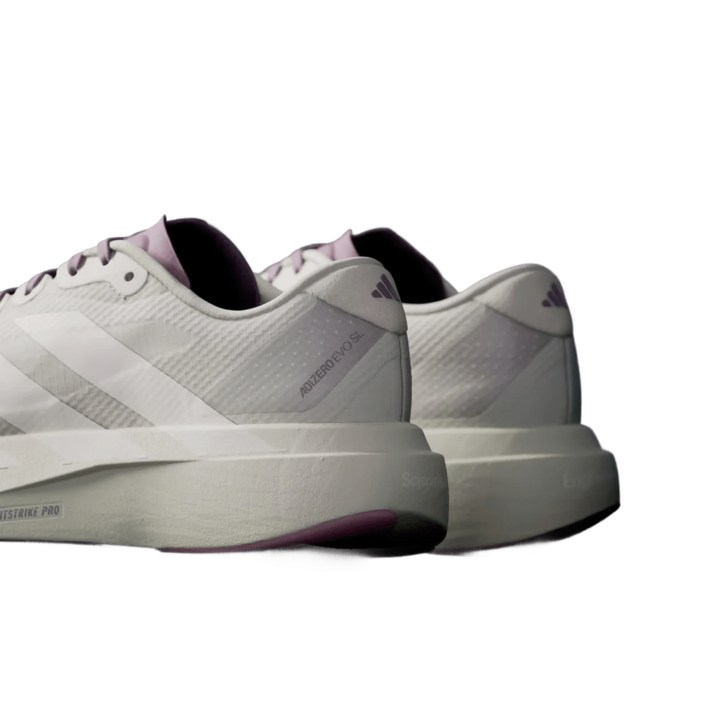 Adidas Women's Adizero EVO SL H.Koumori - Putty Grey / Alumina / Shadow Fig - Interval Running