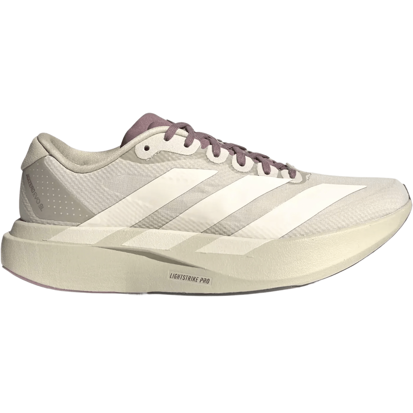 Adidas Women's Adizero EVO SL H.Koumori - Putty Grey / Alumina / Shadow Fig - Interval Running