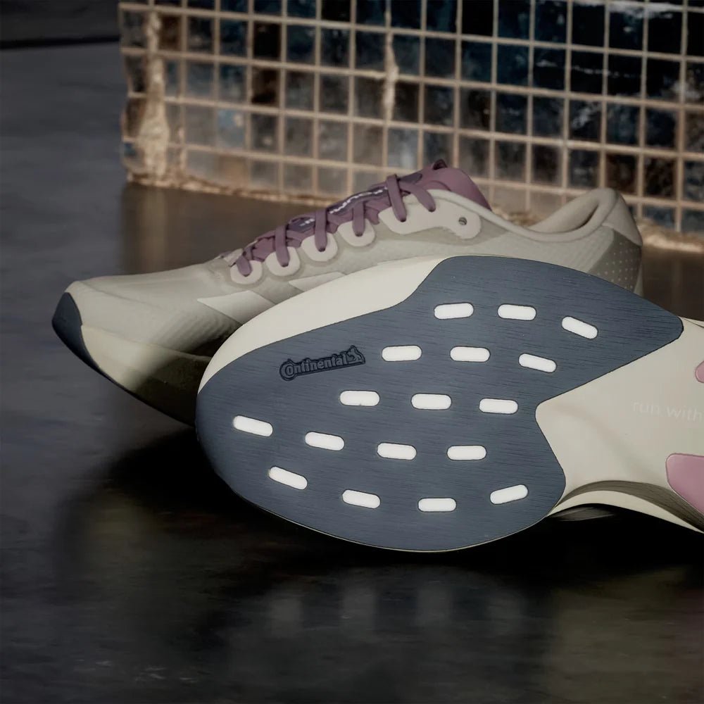 Adidas Women's Adizero EVO SL H.Koumori - Putty Grey / Alumina / Shadow Fig - Interval Running