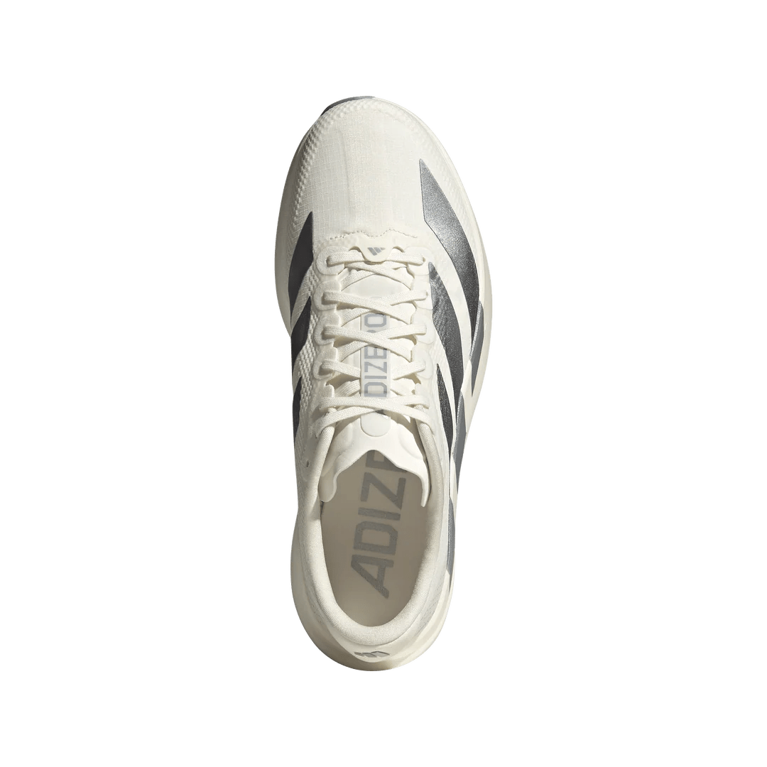 Adidas Women's Adizero EVO SL Woven - Core White/Core White/Halo Silver - Interval Running