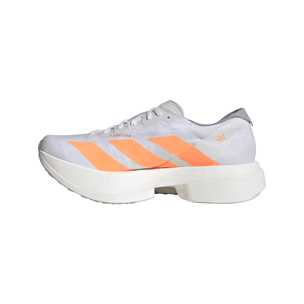 Adidas Women's Adizero Pro 4 - Footwear White/Beam Orange/Lucid Red - Interval Running