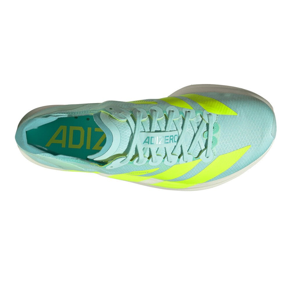 Adidas Women's Adizero Takumi Sen 11 - Semi Flash Aqua / Lucid Lemon / Flash Aqua - Interval Running
