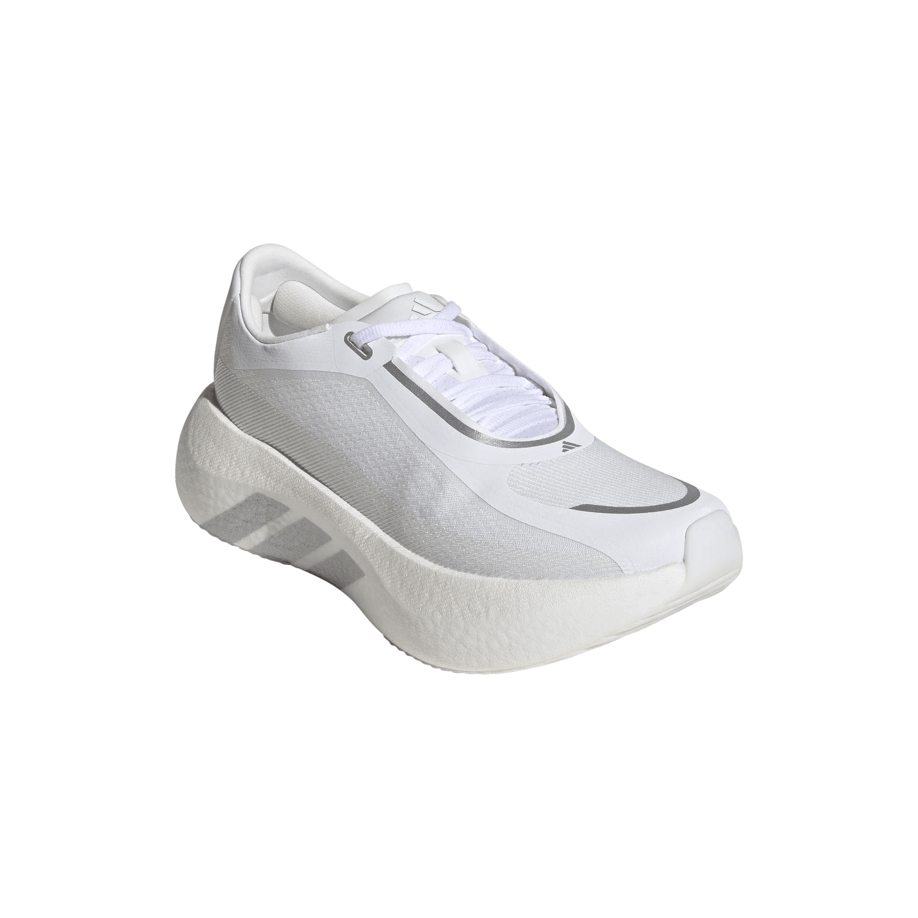 Adidas Women's Hyperboost Edge - Cloud White / Silver Metallic / Zero Metalic - Interval Running