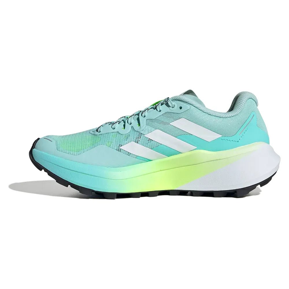Adidas Women's Terrex Agravic 3 - Semi Flash Aqua / Cloud White / Lucid Lemon - Interval Running