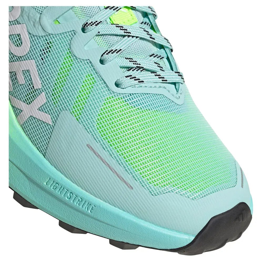 Adidas Women's Terrex Agravic 3 - Semi Flash Aqua / Cloud White / Lucid Lemon - Interval Running