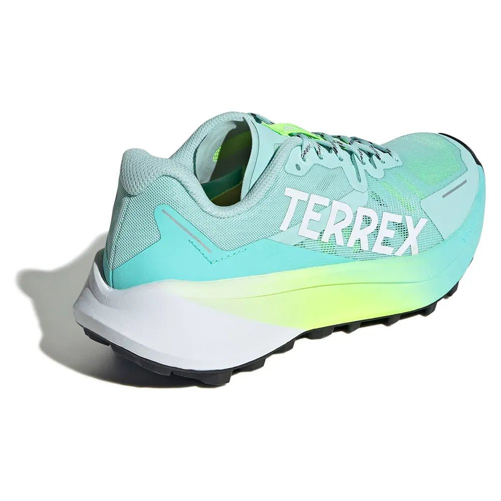 Adidas Women's Terrex Agravic 3 - Semi Flash Aqua / Cloud White / Lucid Lemon - Interval Running