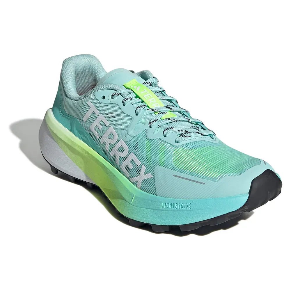 Adidas Women's Terrex Agravic 3 - Semi Flash Aqua / Cloud White / Lucid Lemon - Interval Running