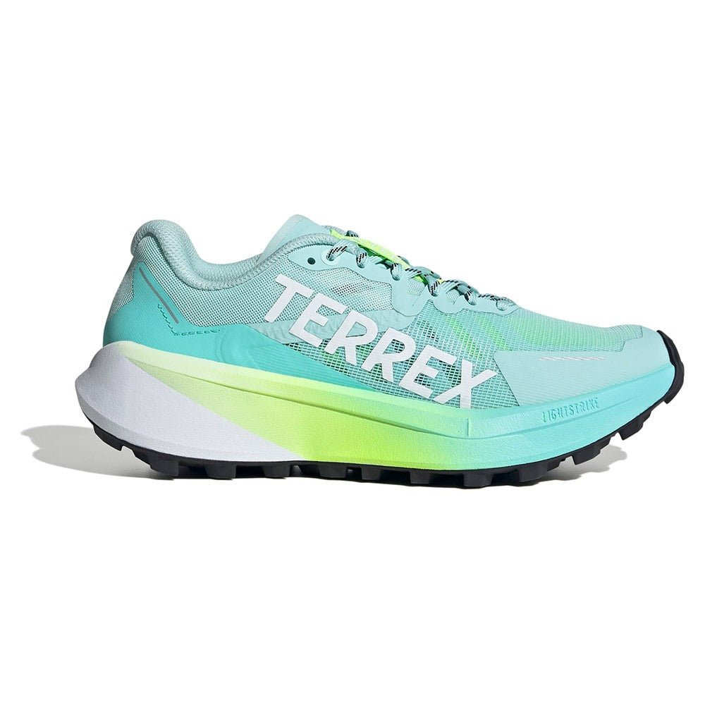 Adidas Women's Terrex Agravic 3 - Semi Flash Aqua / Cloud White / Lucid Lemon - Interval Running