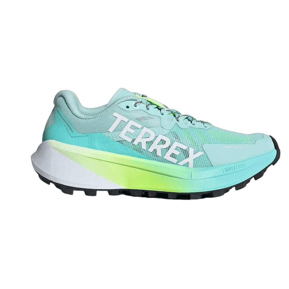 Adidas Women's Terrex Agravic 3 - Semi Flash Aqua / Cloud White / Lucid Lemon - Interval Running