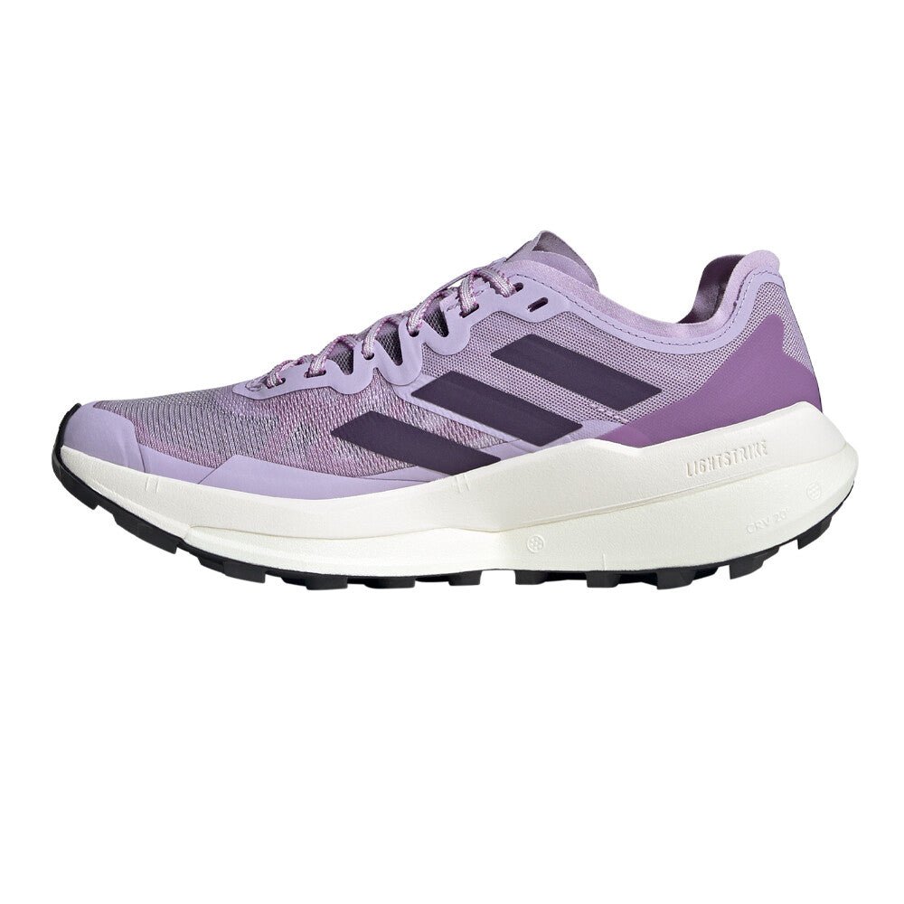 Adidas Women's Terrex Agravic Speed - Powder Plum / Aurora Plum / Lucid Red - Interval Running