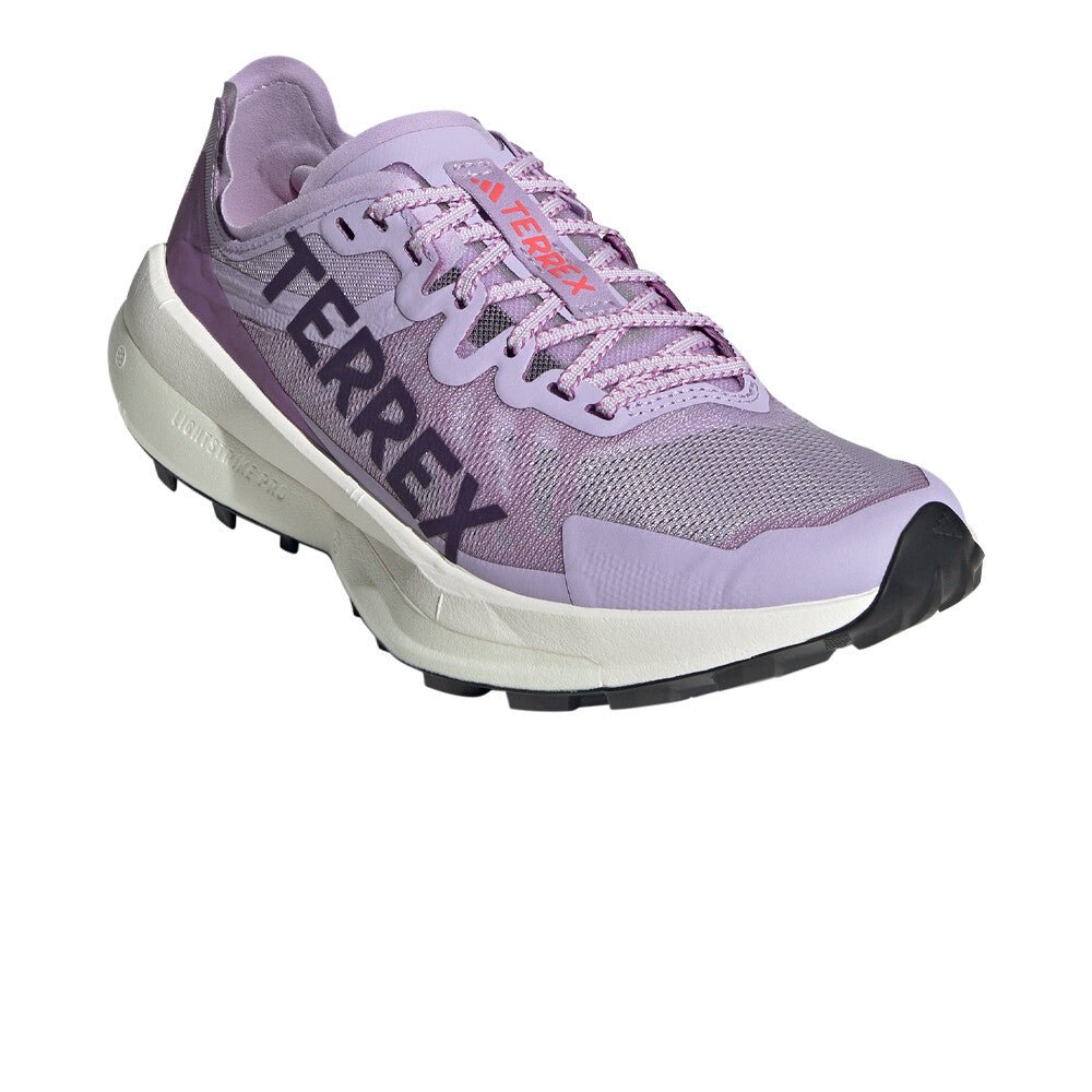 Adidas Women's Terrex Agravic Speed - Powder Plum / Aurora Plum / Lucid Red - Interval Running
