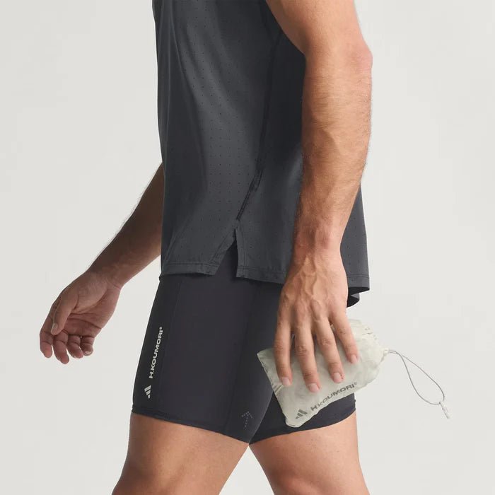 Adizero Adi365 H.Koumori Running Vest - Putty Grey - Interval Running