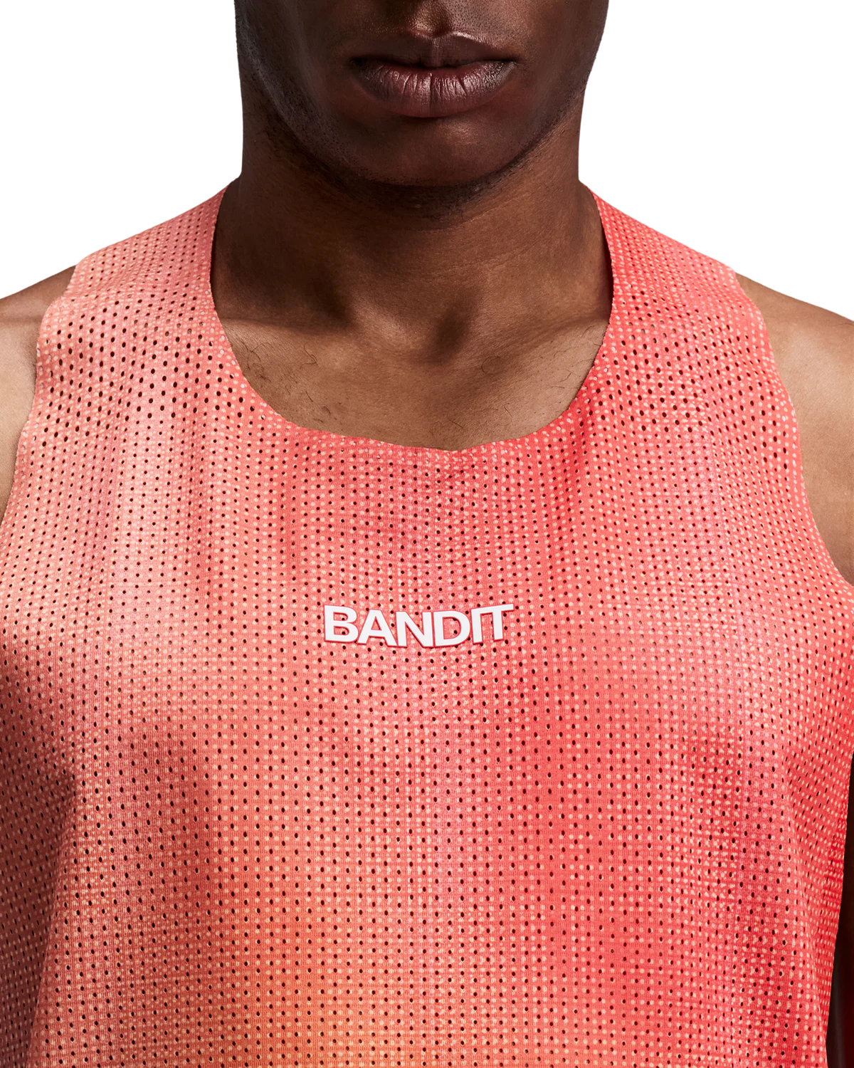 Bandit Men's Shredder™ Race Singlet with Flopack™ - Linear Gradient - Poppy / Copal