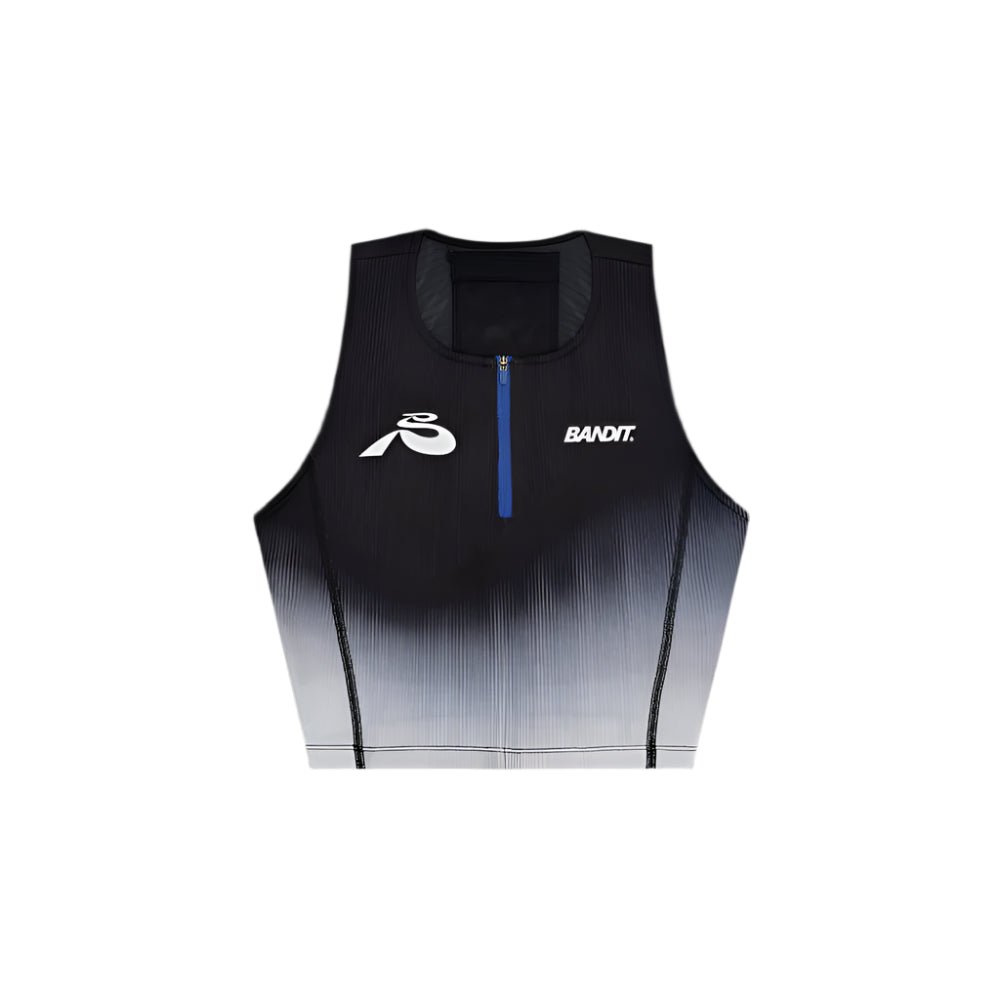 Bandit Ares™ Zip Front Race Crop - Black Gradient - Interval Running