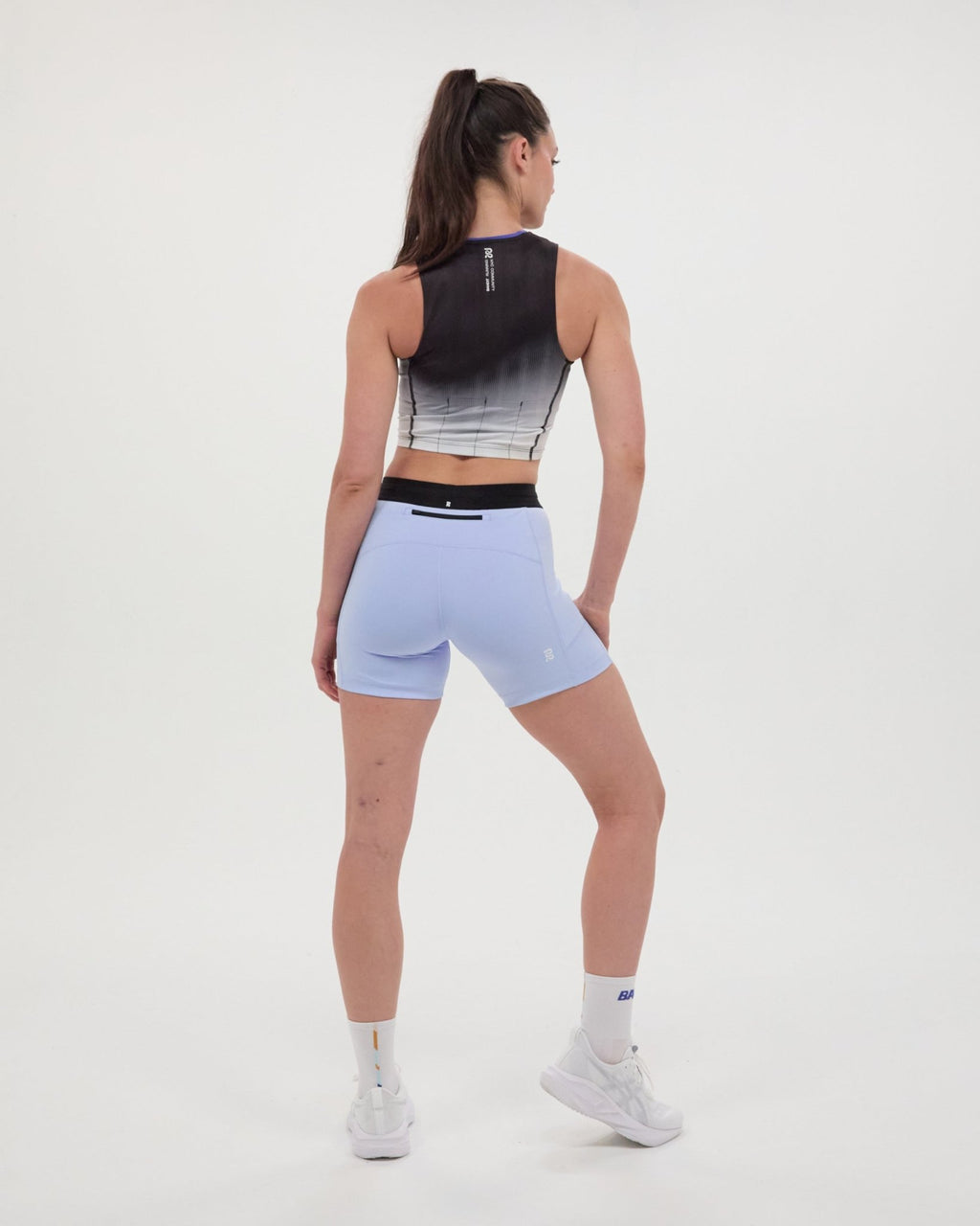 Bandit Ares™ Zip Front Race Crop - Minty Blue Gradient - Interval Running