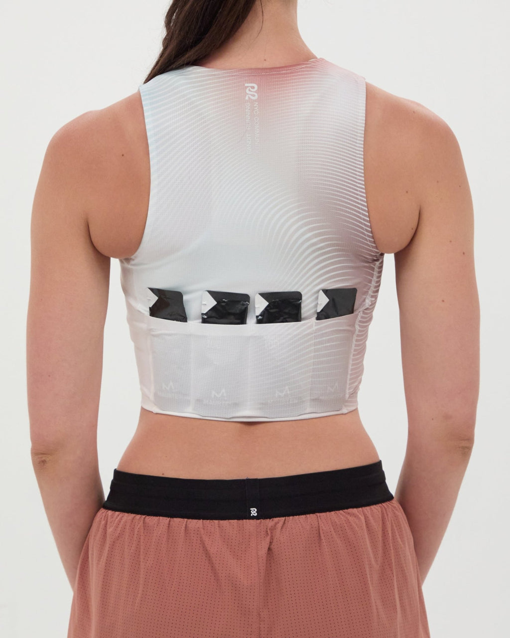 Bandit Ares™ Zip Front Race Crop - Minty Blue Gradient - Interval Running