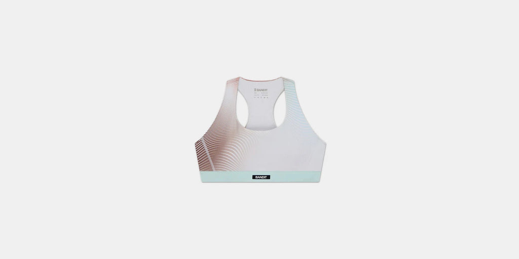 Bandit Cadence™ Scoop Neck Run Bra - Gradient Minty Blue - Interval Running