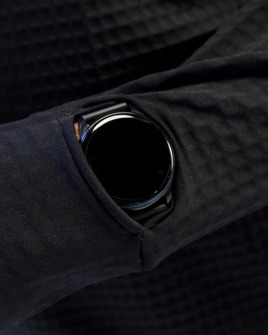 Bandit CaldoGrid™ Men's Cold Weather Quarter Zip - Black - Interval Running