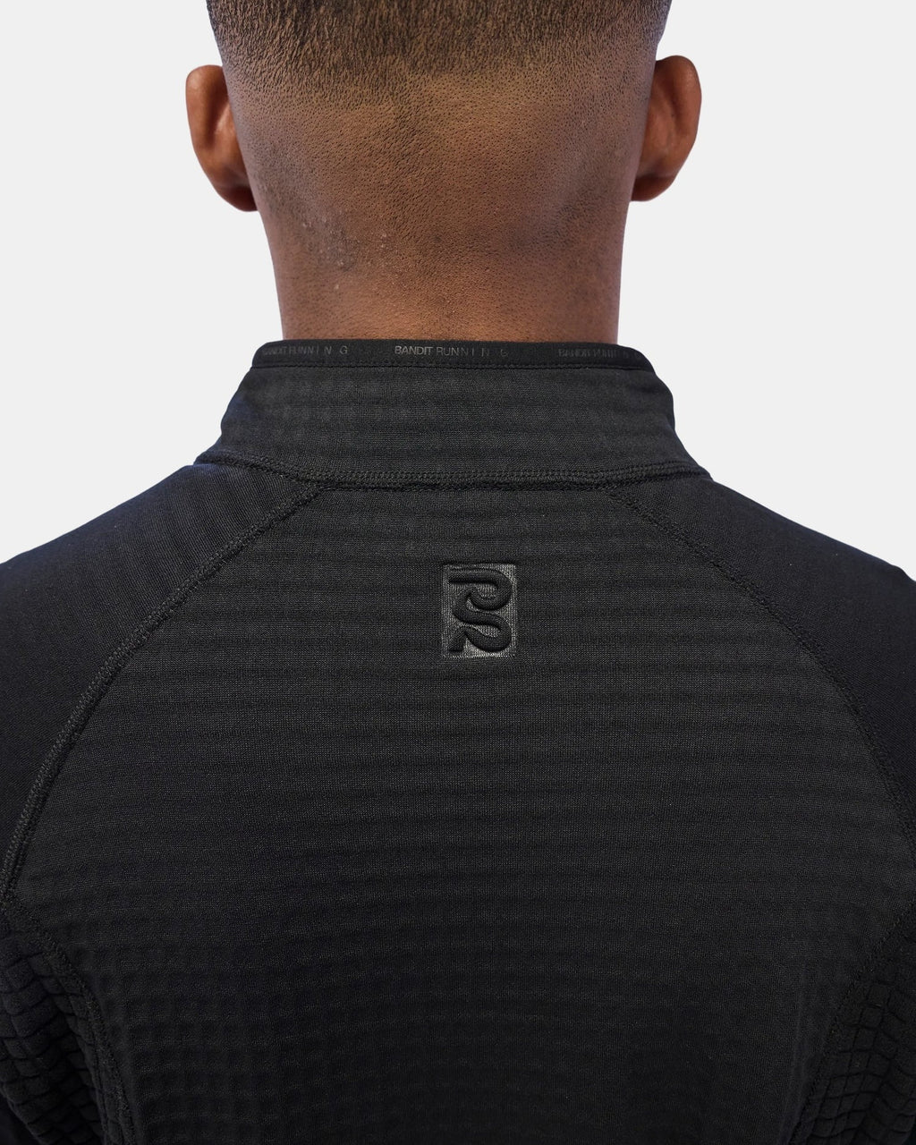 Bandit CaldoGrid™ Men's Cold Weather Quarter Zip - Black - Interval Running