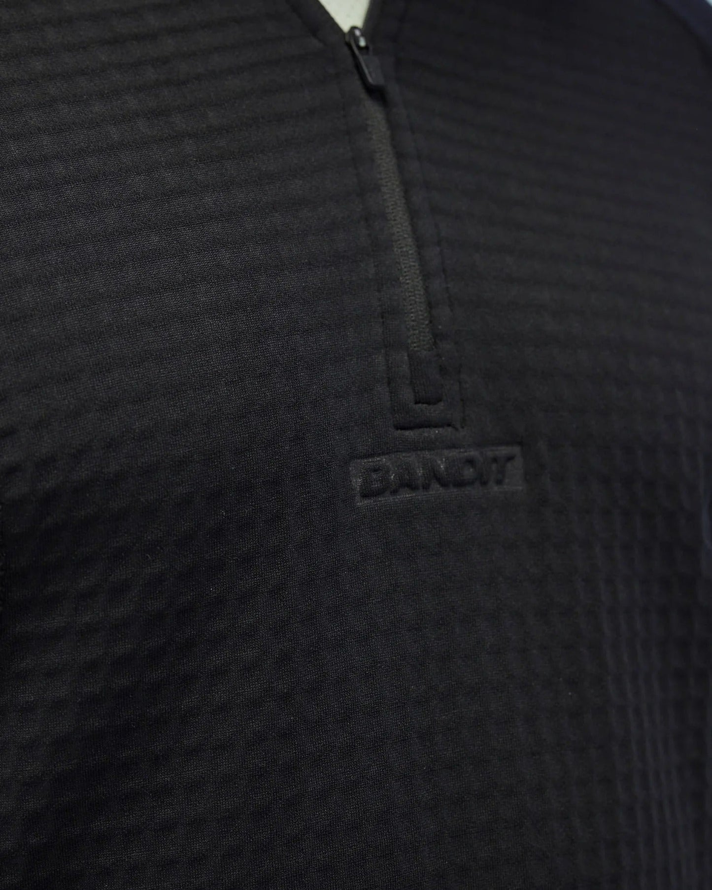 Bandit CaldoGrid™ Men's Cold Weather Quarter Zip - Black - Interval Running