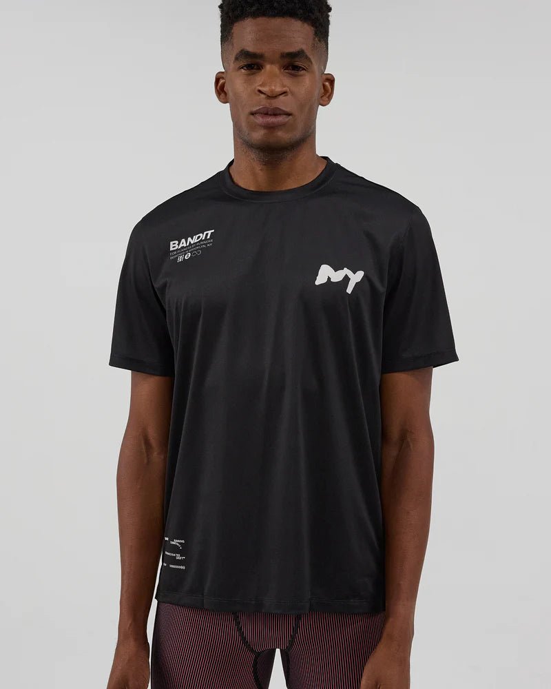 Bandit Drift™ "NY" Performance Tee - Black - Interval Running