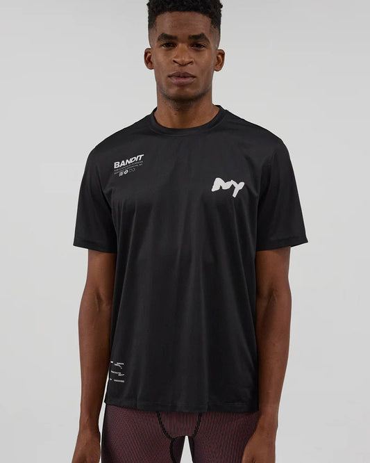 Bandit Drift™ "NY" Performance Tee - Black - Interval Running