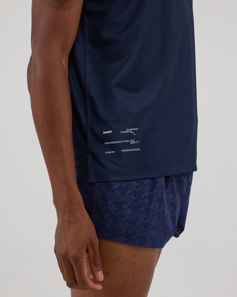 Bandit Drift™ "NY" Performance Tee - NY Navy - Interval Running