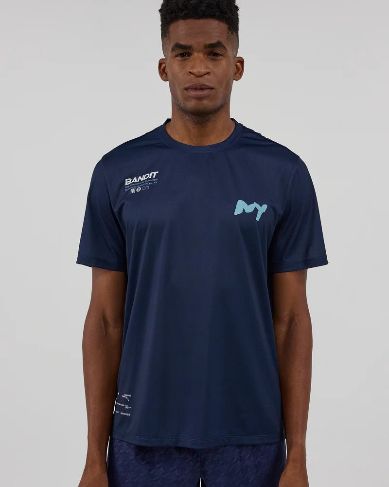Bandit Drift™ "NY" Performance Tee - NY Navy - Interval Running
