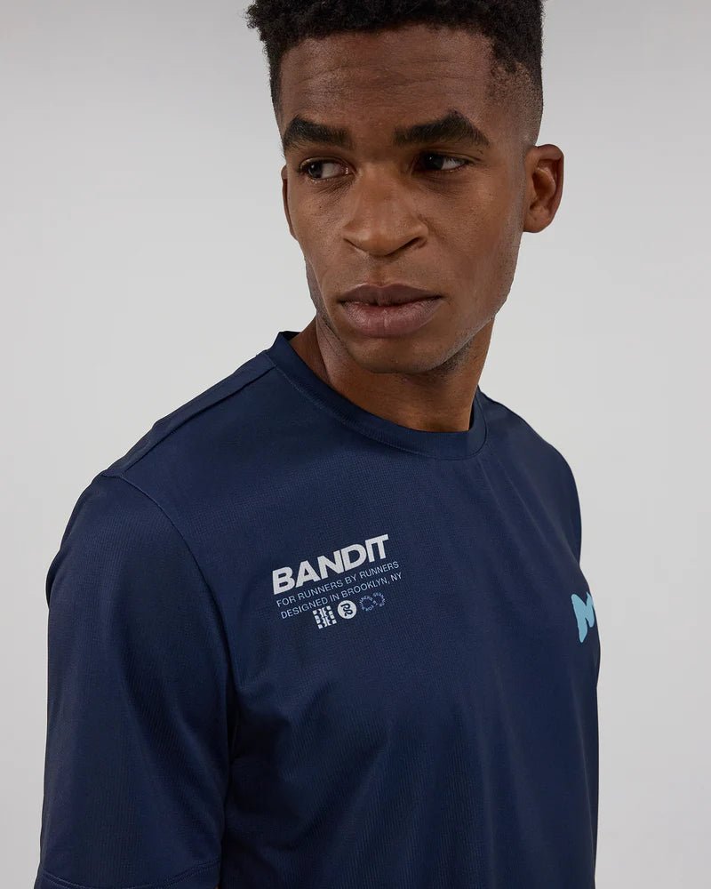 Bandit Drift™ "NY" Performance Tee - NY Navy - Interval Running