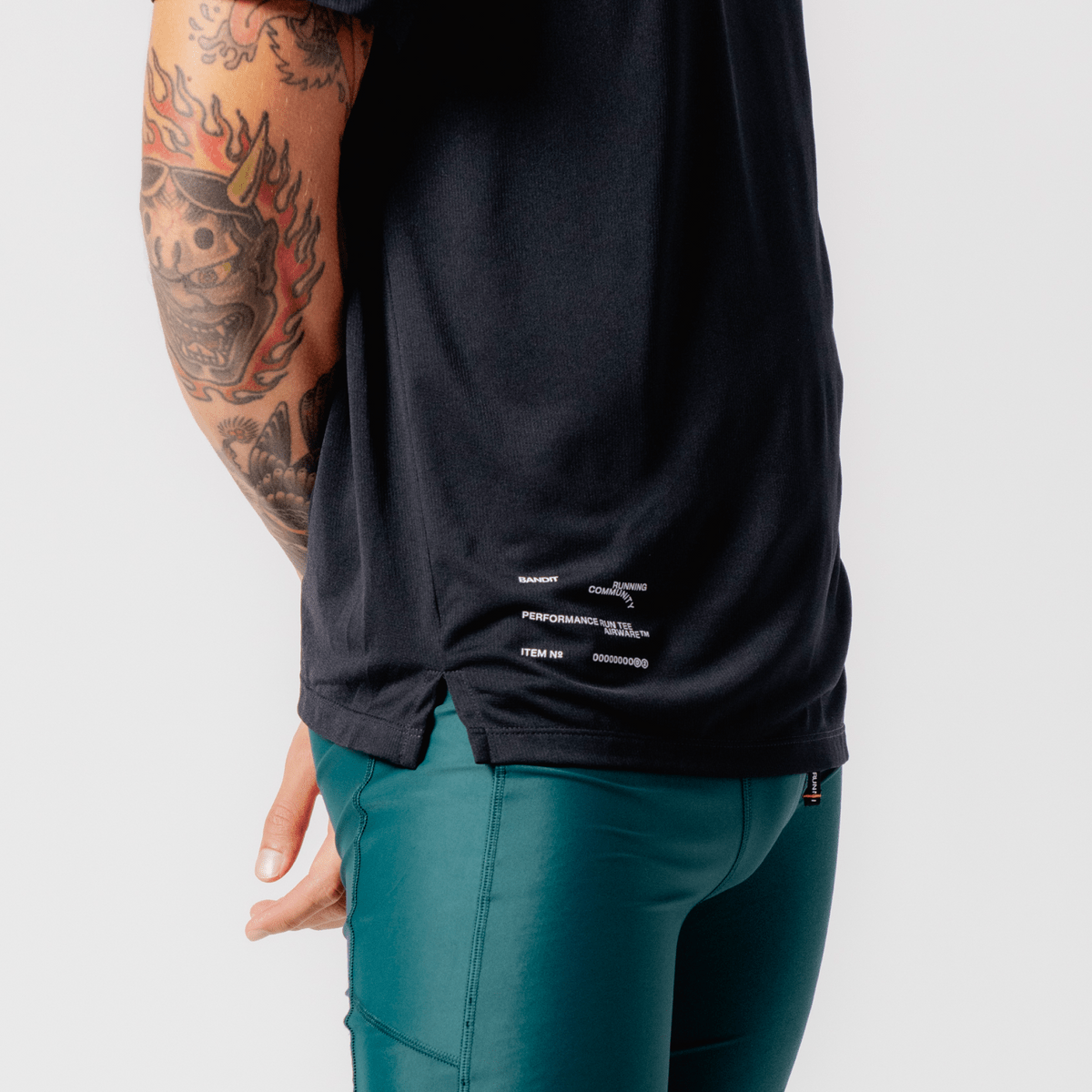 Bandit Drift™ Performance Training Tee - Black - Interval Running