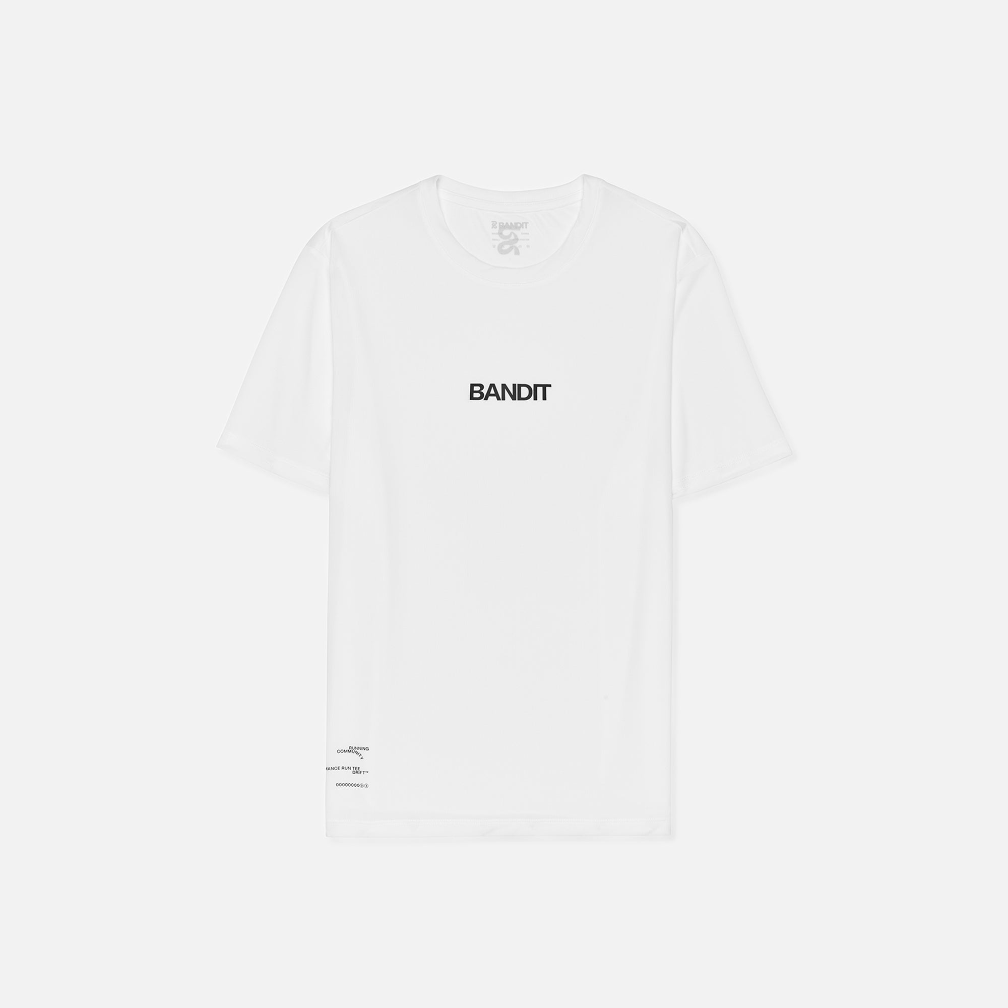 Bandit Drift™ Performance Training Tee - White - Interval Running
