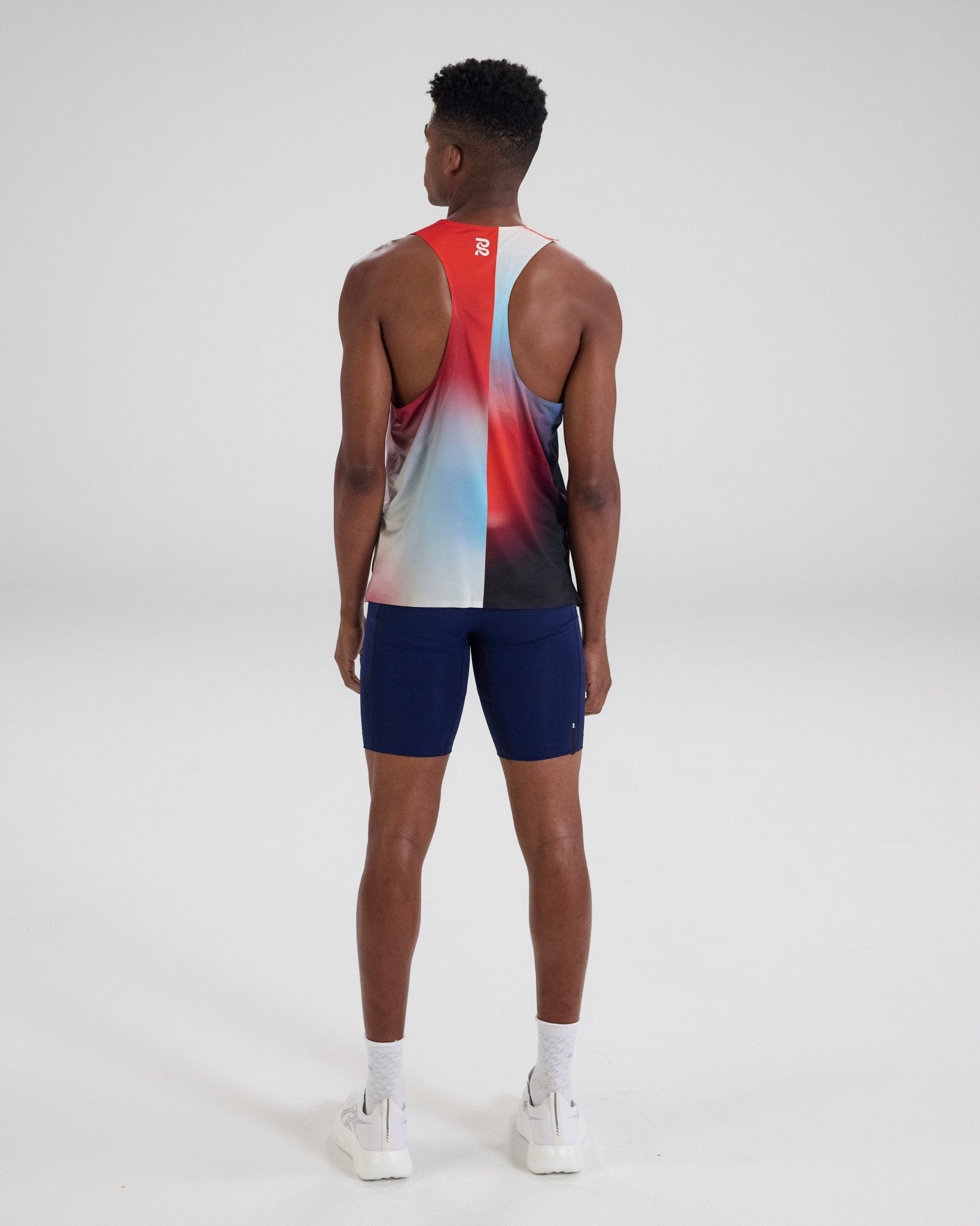 Bandit Drift™ Racing Singlet - Vintage Blue Gradient - Interval Running