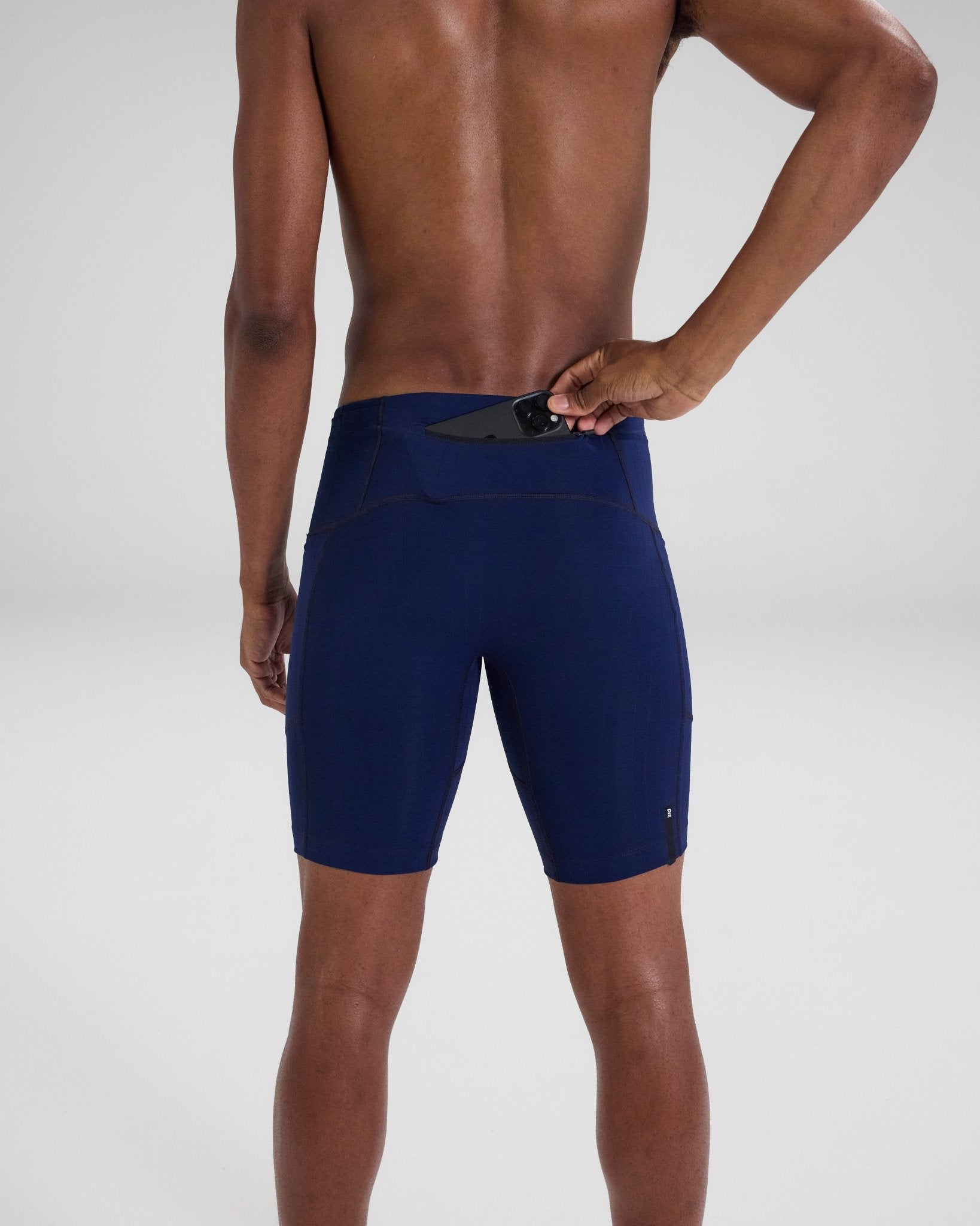 Bandit Gridlock™ 7 Pocket Half Tights - NY Navy - Interval Running