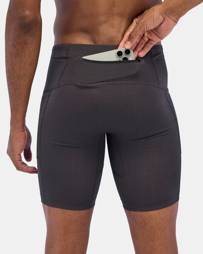 Bandit Gridlock™ 7 Pocket Half Tights - Shadow - Interval Running