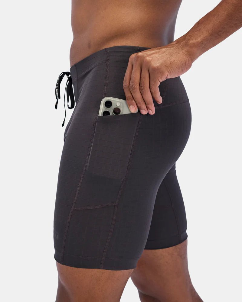Bandit Gridlock™ 7 Pocket Half Tights - Shadow - Interval Running