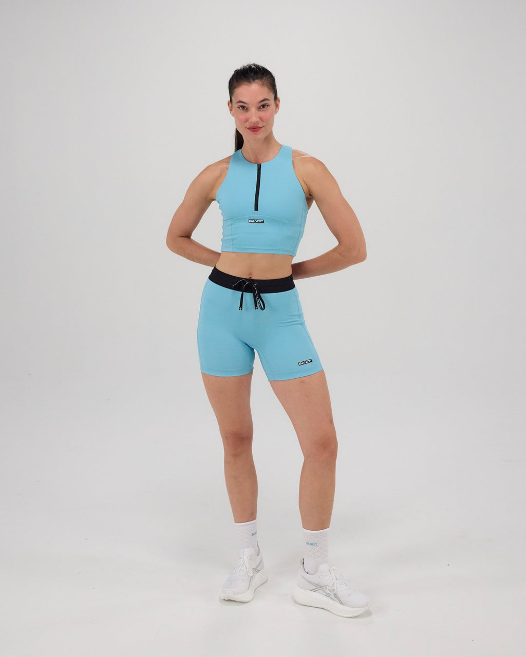 Bandit Gridlock™ Race Crop - Vintage Blue - Interval Running