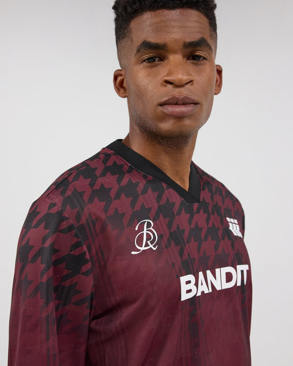 Bandit Jacquard Footy - Run Long Sleeve - Fig Print - Interval Running