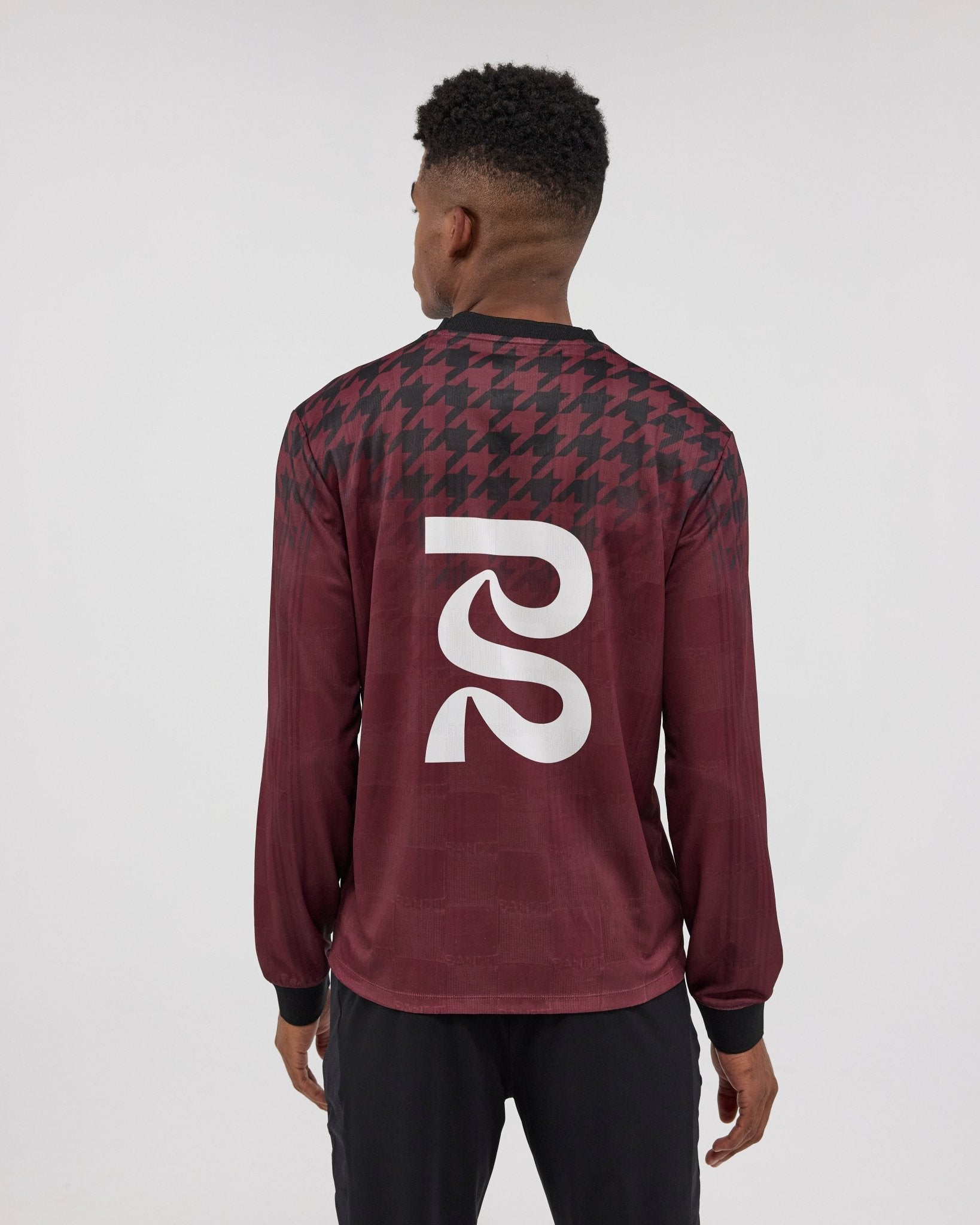 Bandit Jacquard Footy - Run Long Sleeve - Fig Print - Interval Running