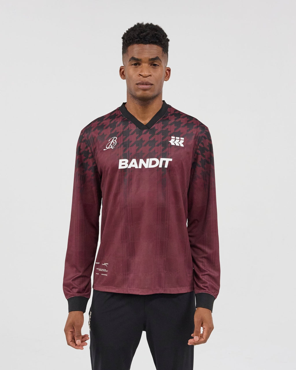 Bandit Jacquard Footy - Run Long Sleeve - Fig Print - Interval Running