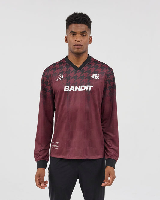 Bandit Jacquard Footy - Run Long Sleeve - Fig Print - Interval Running