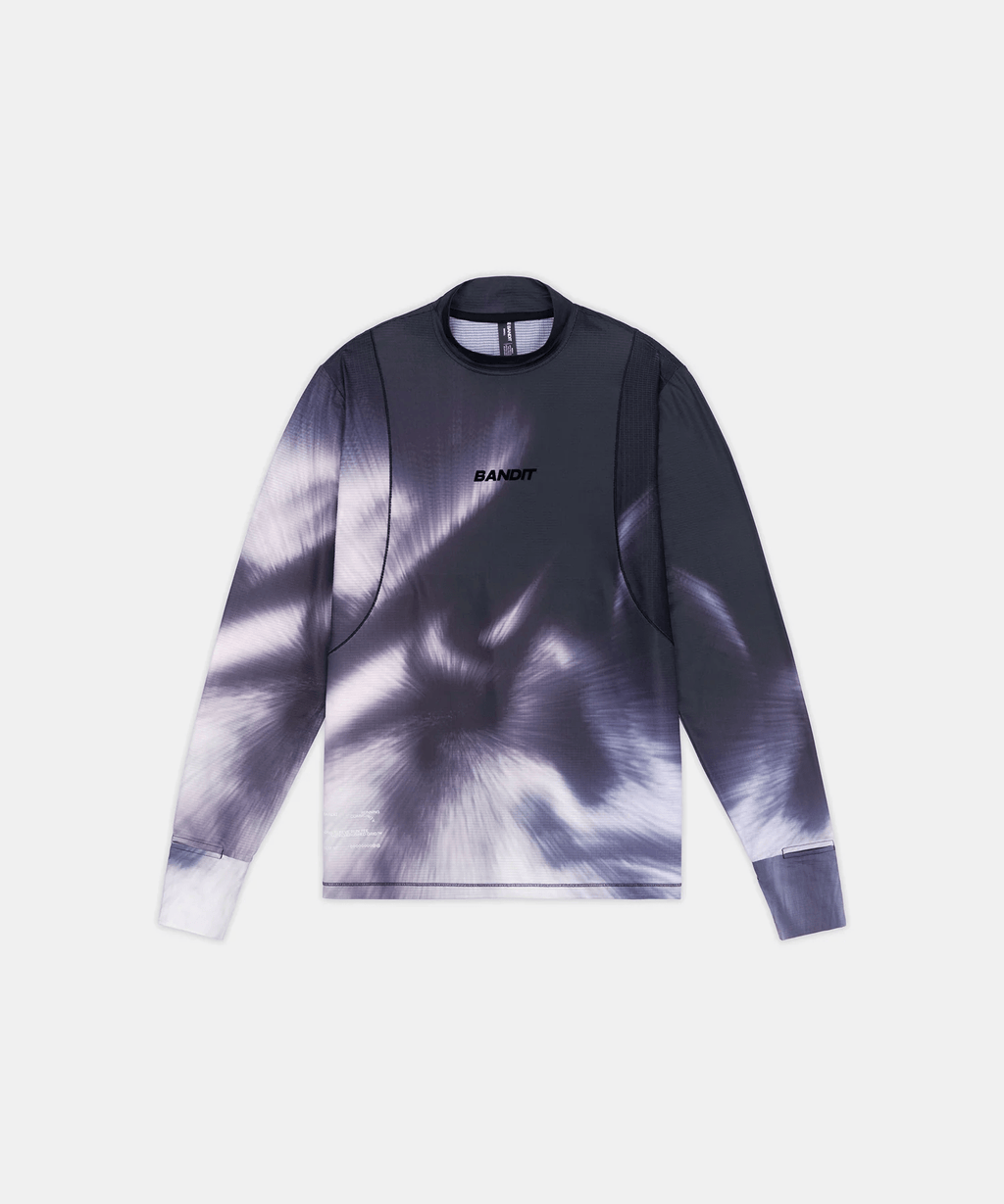 Bandit Men's AuraGrid™ Mockneck Long Sleeve - Haze Multi - Interval Running