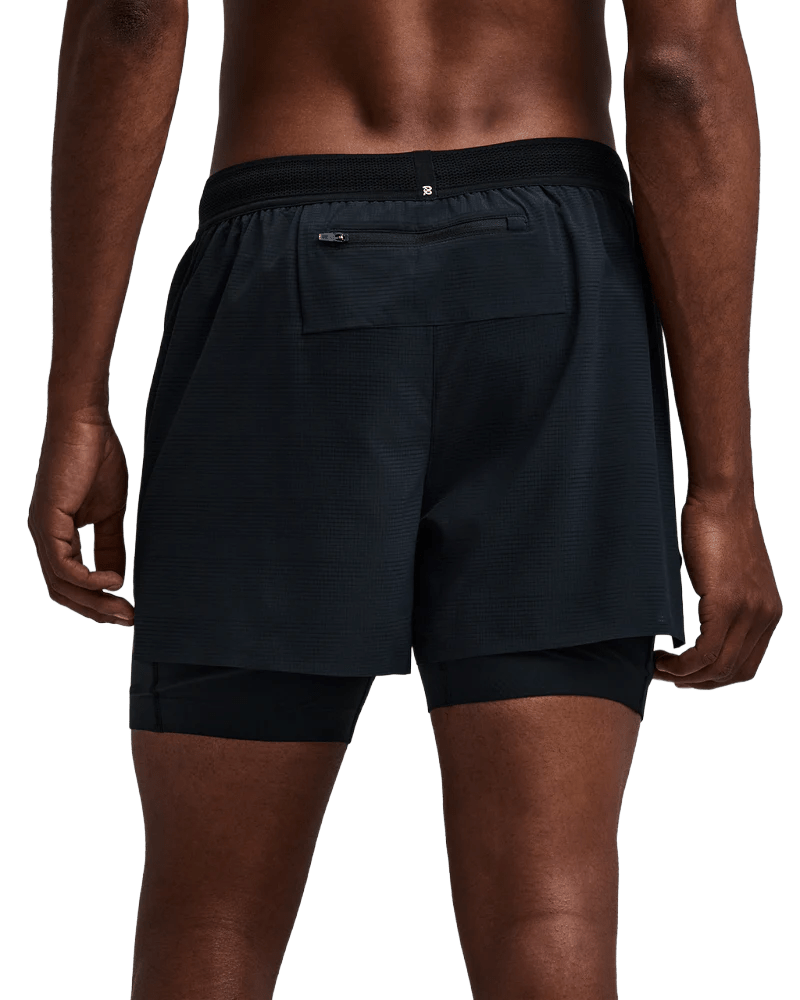 Bandit Men's CoolGrid™ 2-in-1 Run Short - Black - Interval Running