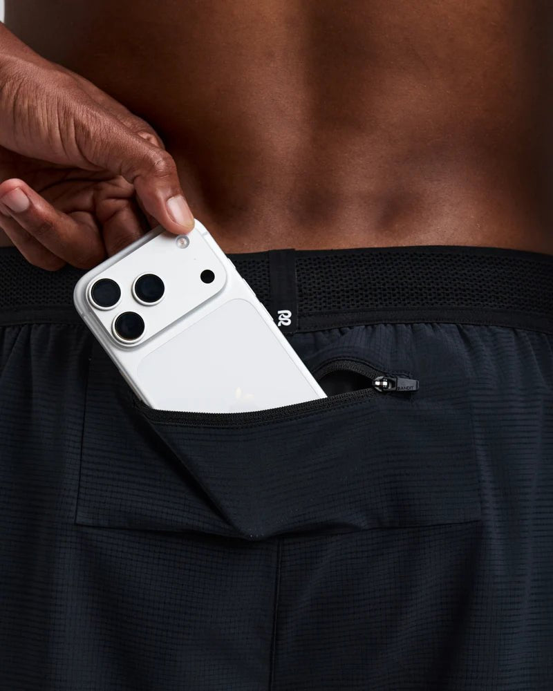 Bandit Men's CoolGrid™ 2-in-1 Run Short - Black - Interval Running