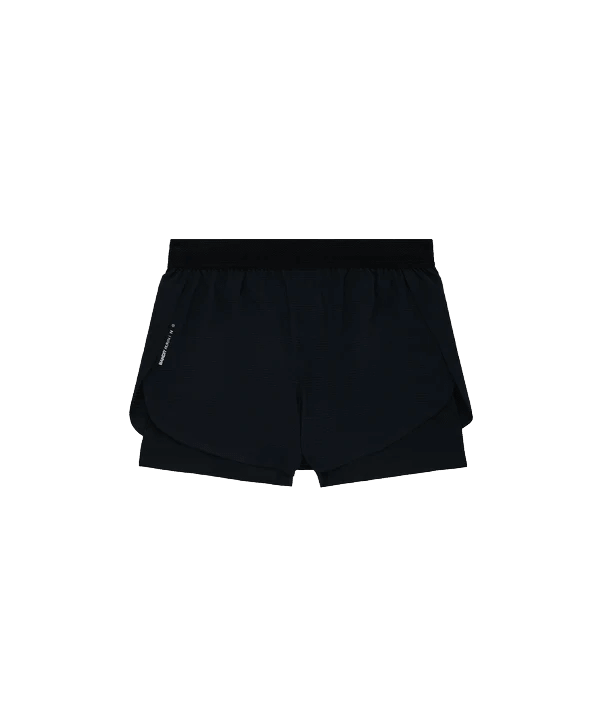 Bandit Men's CoolGrid™ 2-in-1 Run Short - Black - Interval Running