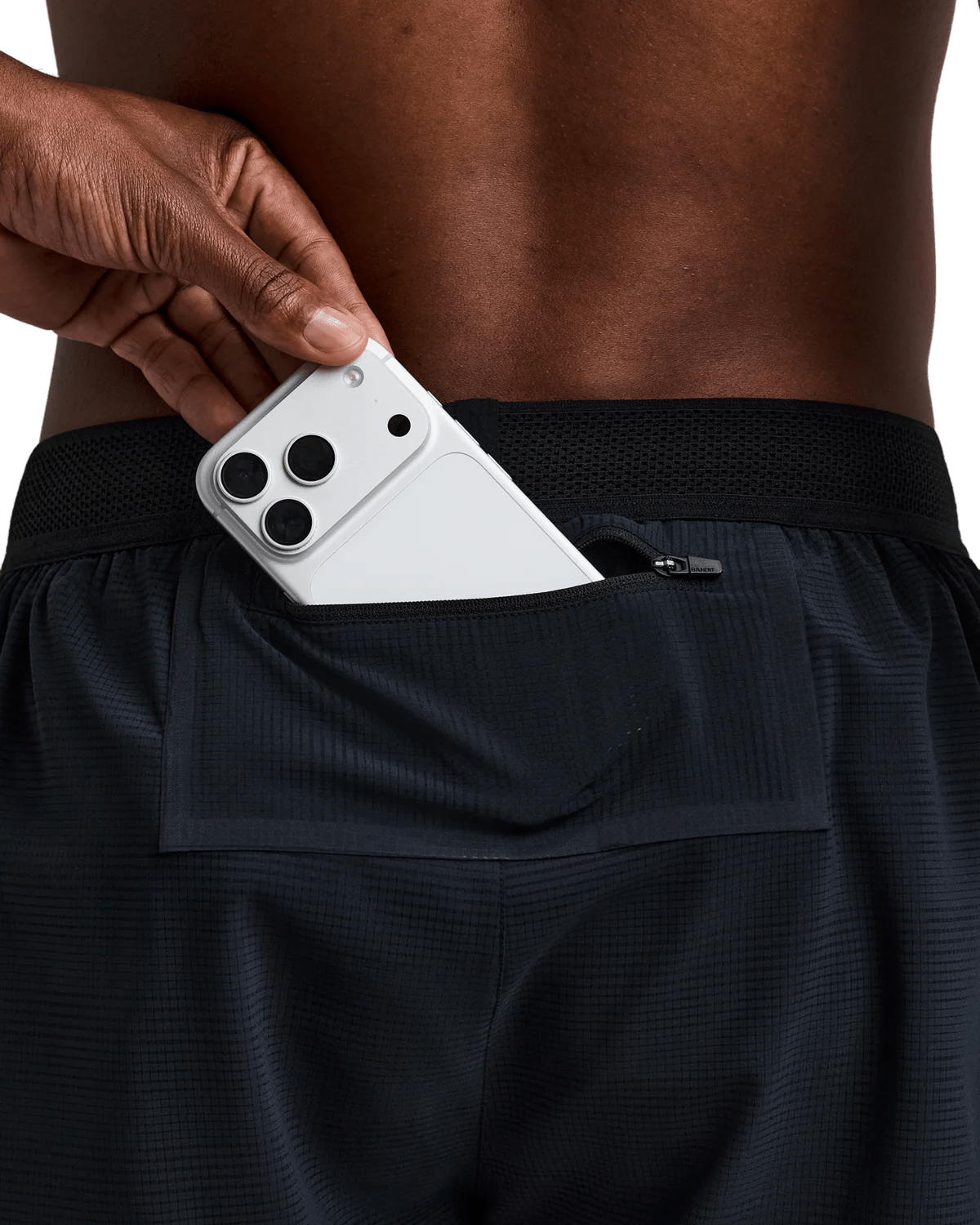 Bandit Men's CoolGrid™ 3" Split Short - Black - Interval Running