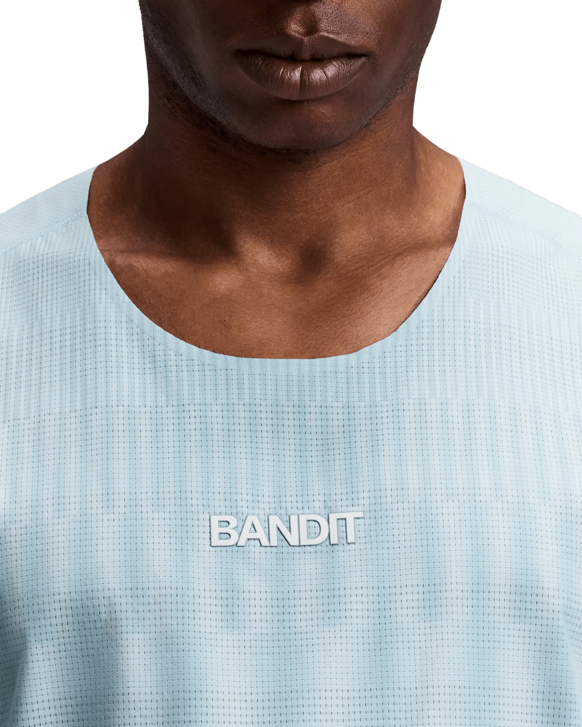 Bandit Men's CoolGrid™ Training Singlet with Flopack™ - Growing Grid - Lagoon / Mist - Interval Running