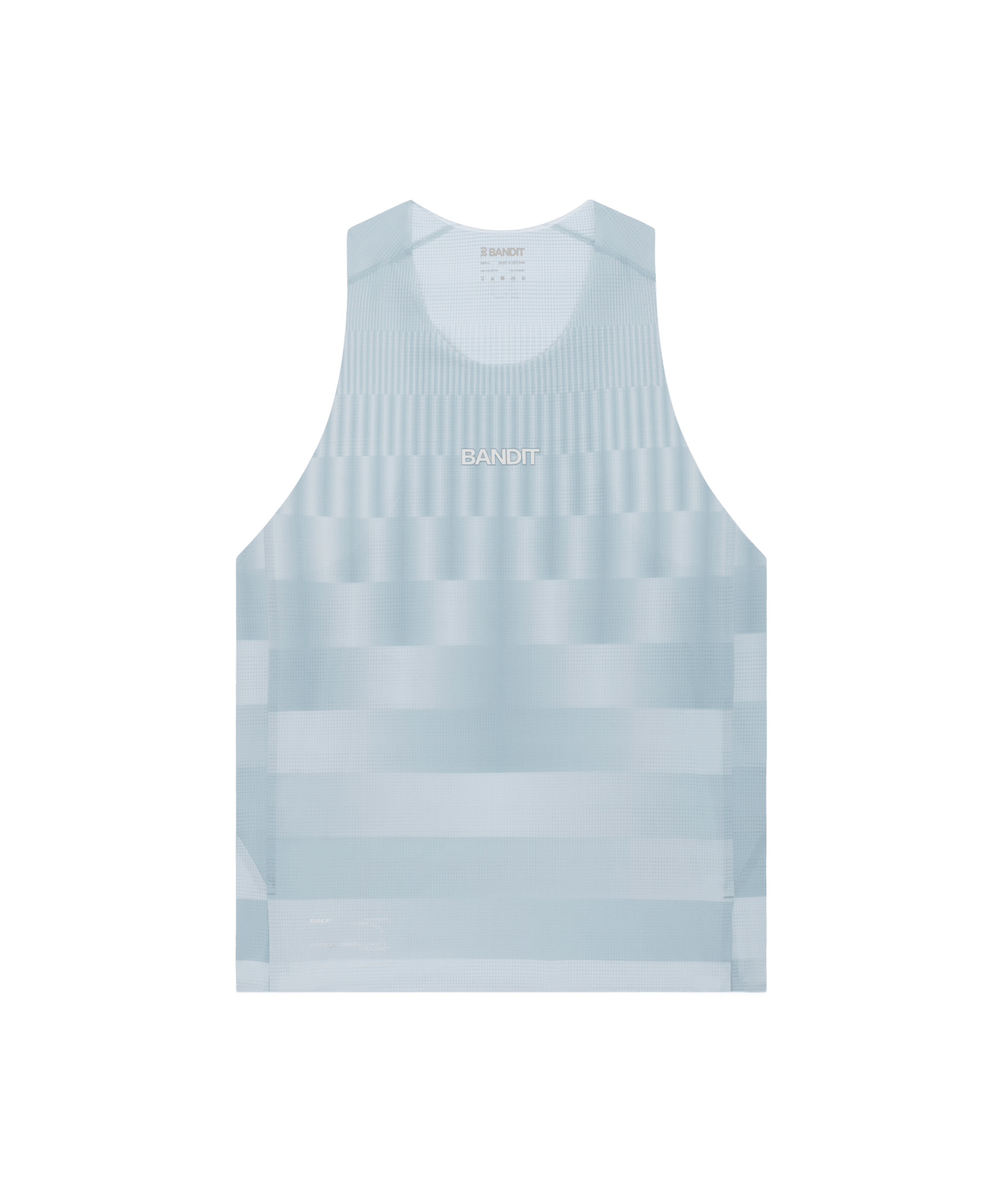 Bandit Men's CoolGrid™ Training Singlet with Flopack™ - Growing Grid - Lagoon / Mist - Interval Running