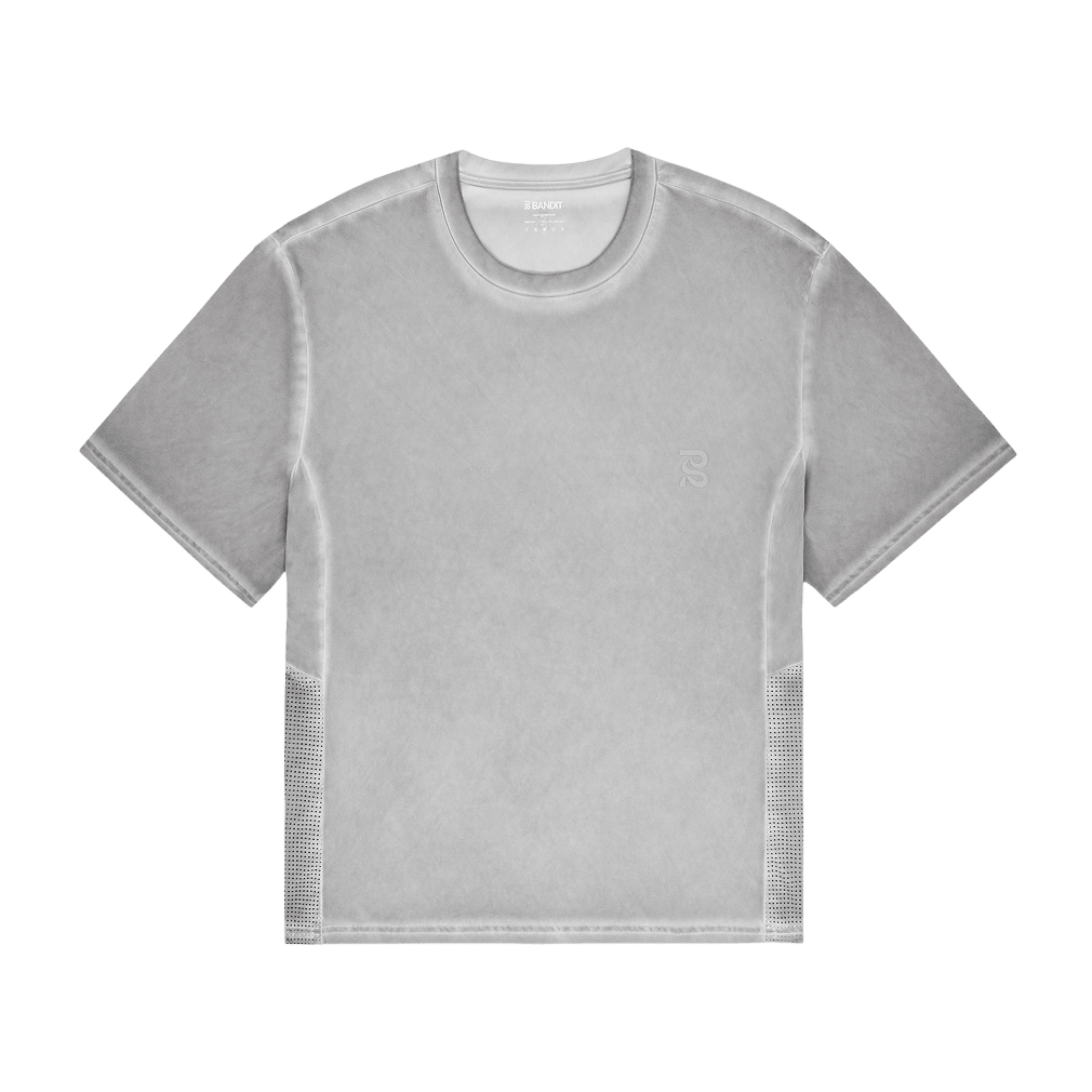Bandit Men's FrioSoft™ Performance Box Tee – Concrete Taupe - Interval Running