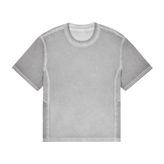 Bandit Men's FrioSoft™ Performance Box Tee – Concrete Taupe - Interval Running